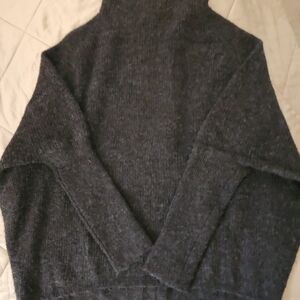 Lou & Grey Dark Gray Turtleneck Sweater